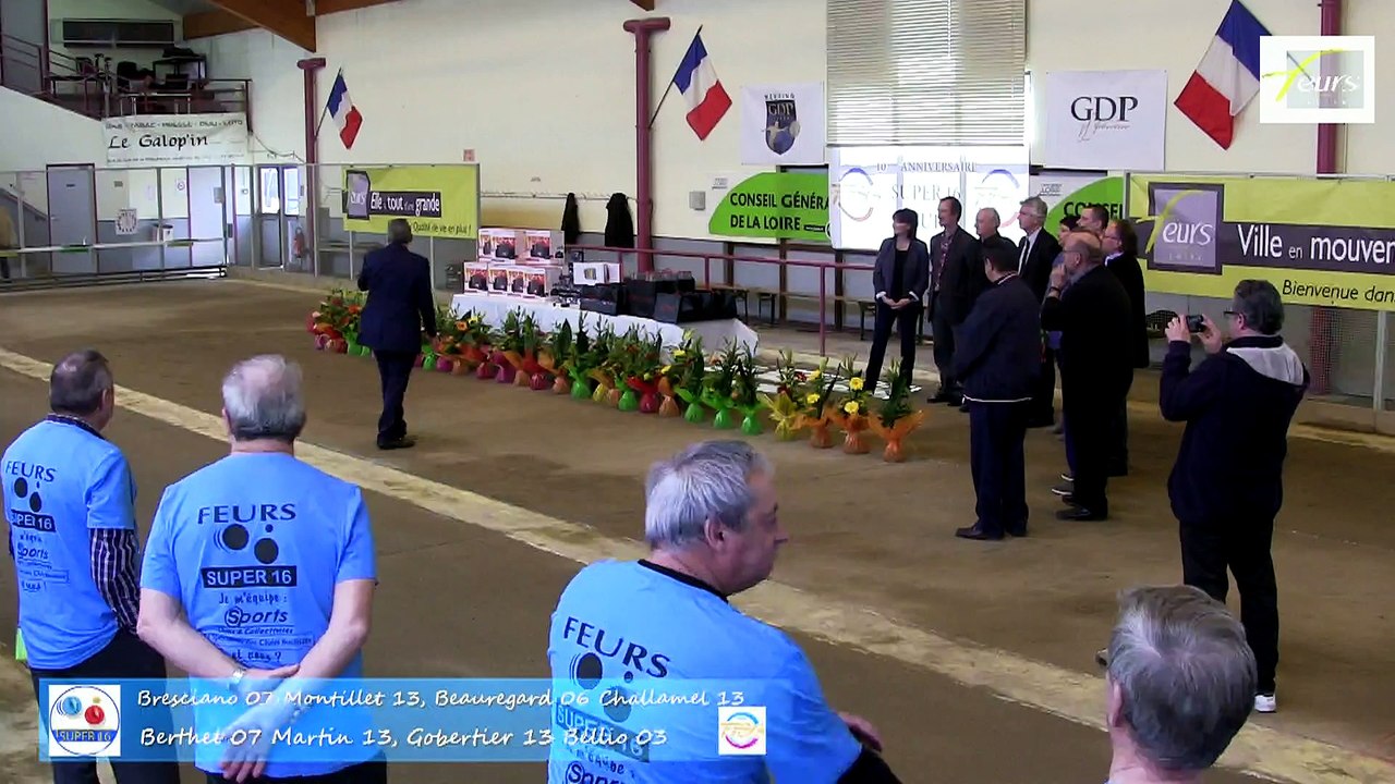 Remise de médailles de la FFSB, Super 16, Sport Boules, Feurs 2015