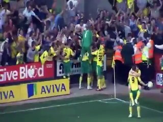 Un fan de foot qui tombe sur le panneau pub