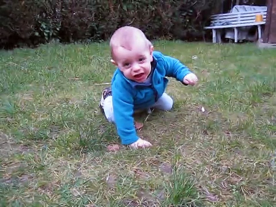 Sacha dans l'herbe