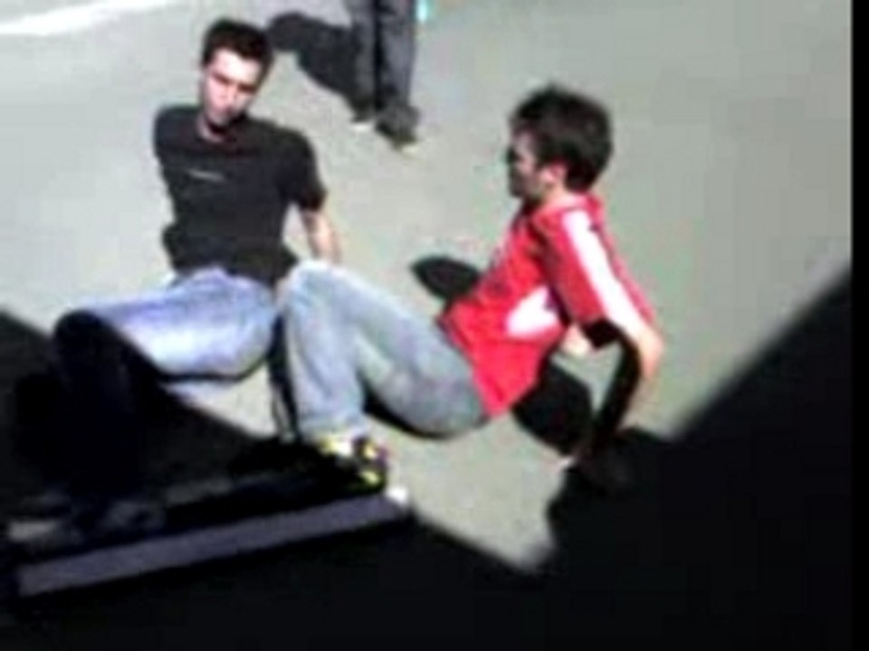 Roller Tandem presque high jump