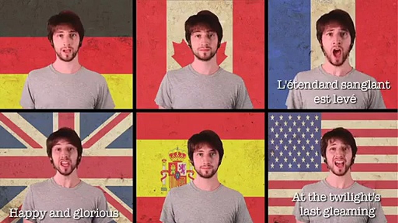 Il chante six hymnes différents et en même temps