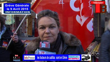 Télévision-Bordeaux-33 interview d'une citoyenne, le service  de la poste se dégrade.