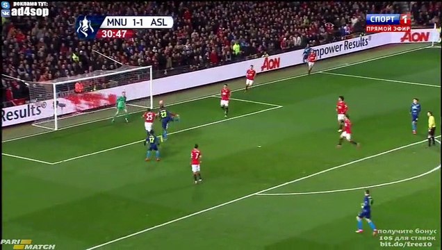 Manchester United 1 - 2 Arsenal All Goals and Full Highlights 09/03/2015 - FA Cup