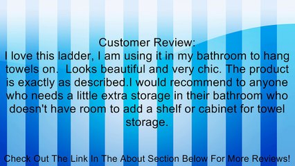 Bamboo Ladder Rack, 72H" Review