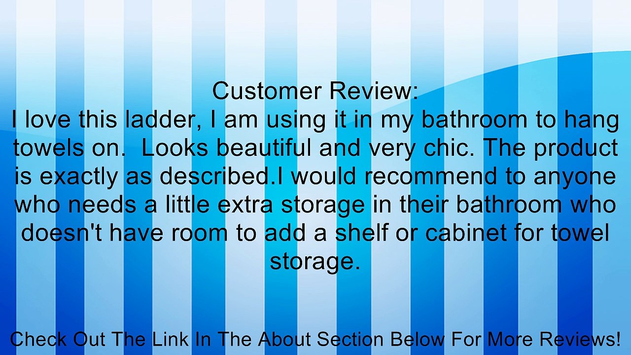 Bamboo Ladder Rack, 72H" Review