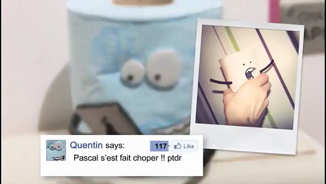 Les rouleaux de papiers Pascal et Quentin