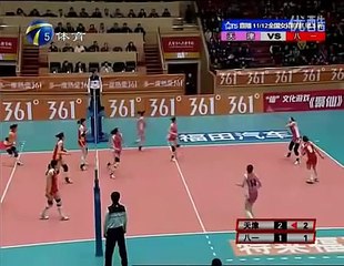 天津vs八一(16回合) Chinese Women Volleyball TianJin vs Army (16 swithes rally)