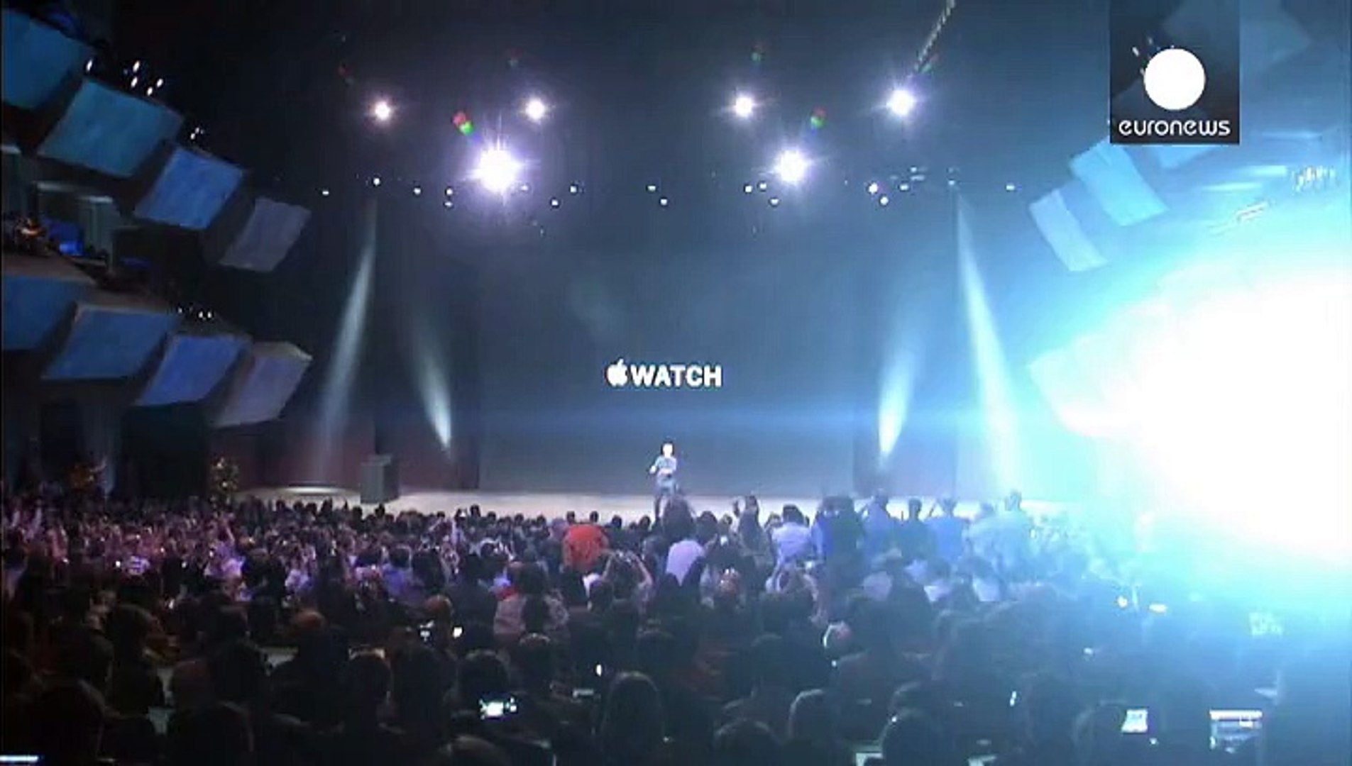 ⁣Tim Cook rejoices as Apple Watch unveiled