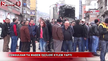 Zonguldak'ta maden işçileri yürüdü