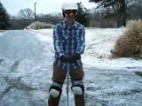 Knee Ice Sliding | Funny Videos