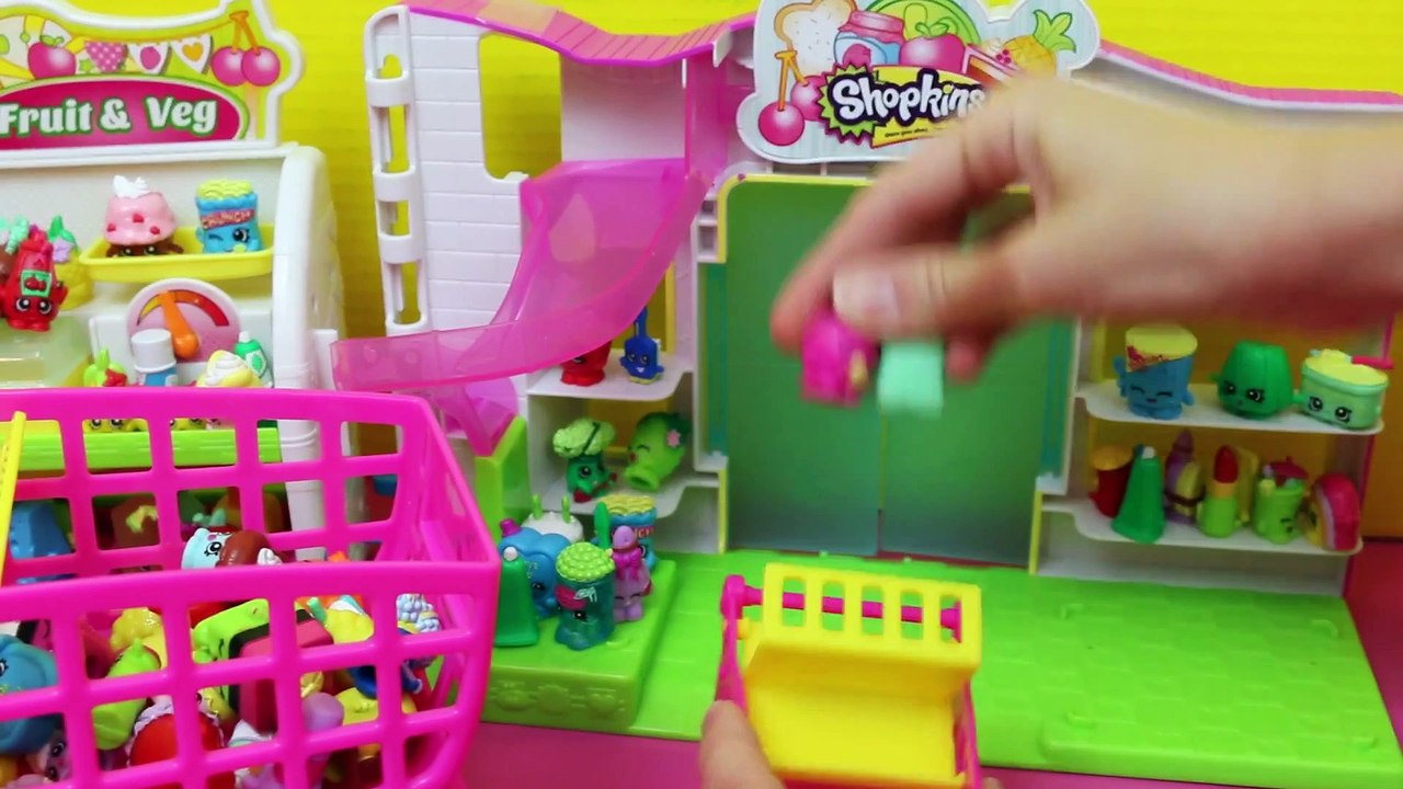 Frozen Kids Shopkins Playset Opening Shopping Cart NEW & Shopkins Collection Felicia DisneyCarToys