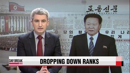 Choe Ryong-hae demoted down ranks of N. Korean leadership: experts