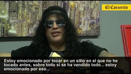 Slash: "Estoy emocionado de tocar en Lima, será divertido"