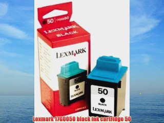 Lexmark 17G0050 black ink cartridge 50