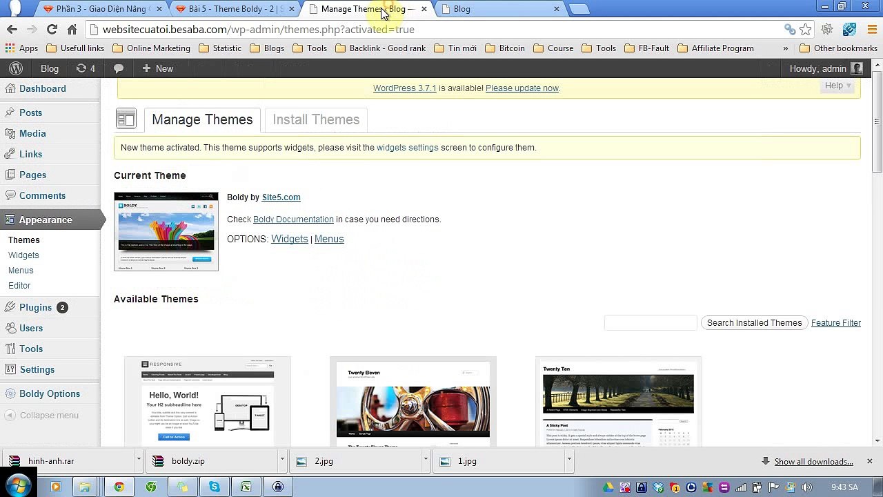 phần 3 - bài 5 - Website - Theme Boldy 2