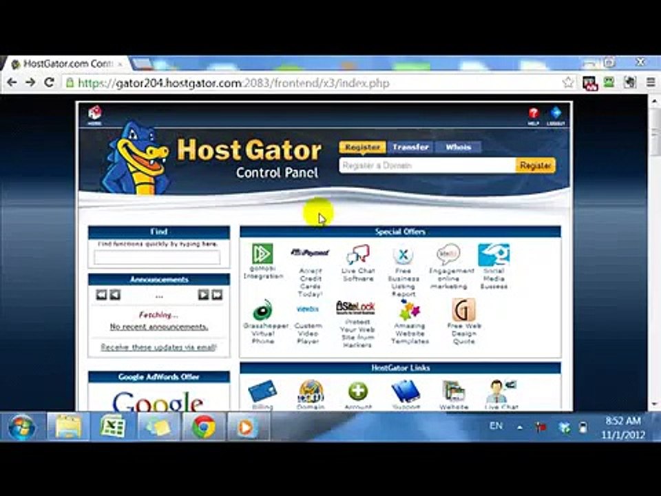 phần 4 - 2 Hostgator backup