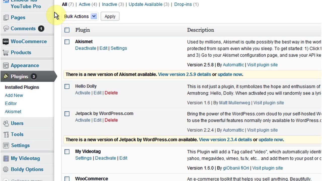 phần 5 - bài 2 - Su dung plugin san co tai wordpress