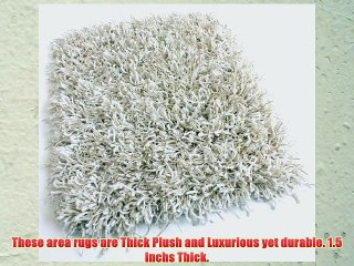 10'x12' Fluffy White Shaggy Indoor Area Rug - Shaggy carpet with Premium BOUND Polyester Edges.