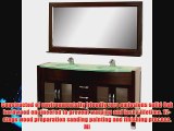 Wyndham Collection Daytona 63 inch Double Bathroom Vanity in Espresso with Green Glass Top