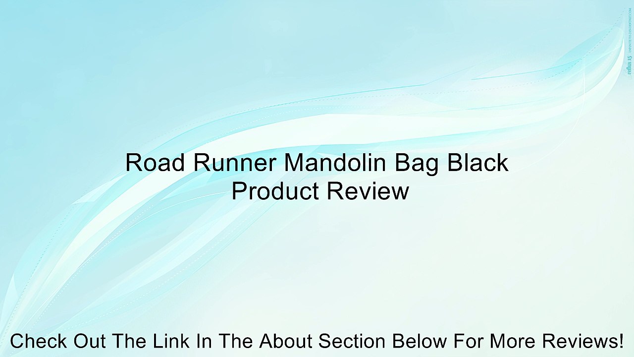 Road Runner Mandolin Bag Black Review