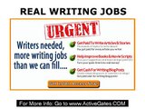 Real Writing Jobs - Thousands of Online Writing Jobs at Home