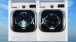 LG White 5.1 Cu Ft Front Load Steam Washer and 9.0 Cu Ft Steam Electric Dryer set WM8000HWA