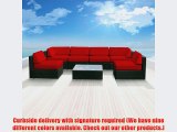 Genuine Luxxella Outdoor Patio Wicker Sofa Sectional Furniture Bella 7pc Gorgeous Couch Set