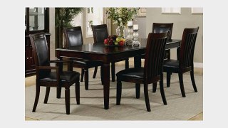 Bundle-58 Talmadge Dining Table Set in Walnut (7 Pieces)