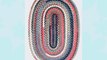 American Braided Rug Soft Cotton Crushed Coral Carpet 10-Feet x 13-Feet Oval