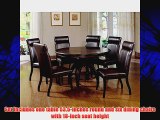 Hillsdale Nottingham Round 7-Piece Dining Set Dark Espresso Set Includes 1-Table and 6-Chairs