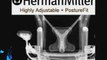 Herman Miller Aeron Aluminum Home Office Chair Highly Adjustable - Polished Aluminum Frame
