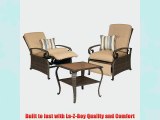 Lake Como Combo: Two Patio Recliners and Side Table by La-Z-Boy Outdoor