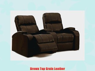 Octane Edge XL800 Row of 2 Seats Curved Row in Brown Leather with Manual Recline