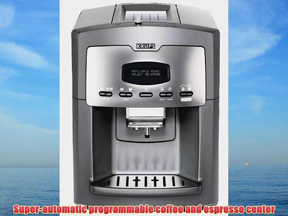 KRUPS XP9000 Super-Automatic Espresso Machine and Coffee Center Charcoal