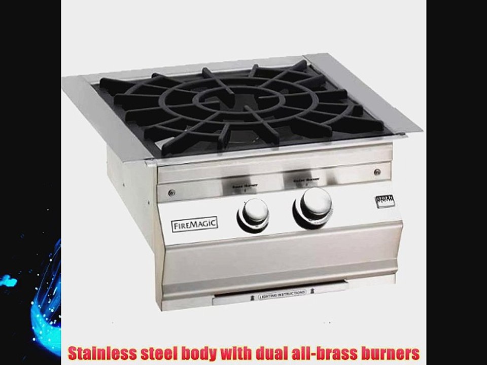 Fire Magic Fire Magic 19-S0B2N-0 Cast Brass Power Burner with Porcelain Cast Iron Grid Stainless
