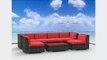 Urban Furnishing - OAHU 7pc Modern Outdoor Backyard Wicker Rattan Patio Furniture Sofa Sectional