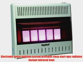 Kozy World KWP324 25000-BTU Vent-Free LP-Gas Infrared Wall Heater with Thermostat