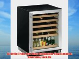 48 Bottle Triple Zone Wine Refrigerator Hinge Location: Reversible Lock: No