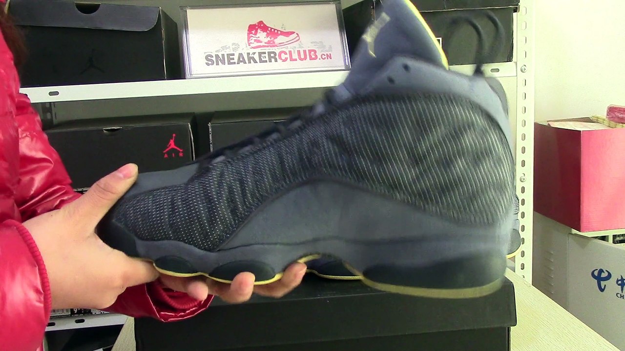 authentic air jordan 13 squadron blue