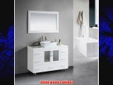 Design Element Stanton Single Vessel Sink Vanity Set with White Finish 48-Inch