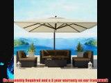 Uduka Outdoor Sectional Patio Furniture Espresso Brown Wicker Sofa Set Daly 5 Taupe All Weather