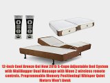 DynastyMattress Split King 12-Inch CoolBreeze GEL Memory Foam Mattress with S-Cape Adjustable