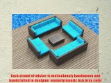Urban Furnishing - BERMUDA 11pc Modern Outdoor Backyard Wicker Rattan Patio Furniture Sofa