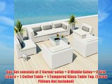 Uduka Outdoor Patio Furniture White Wicker Set Daly 8 Off White All Weather Couch