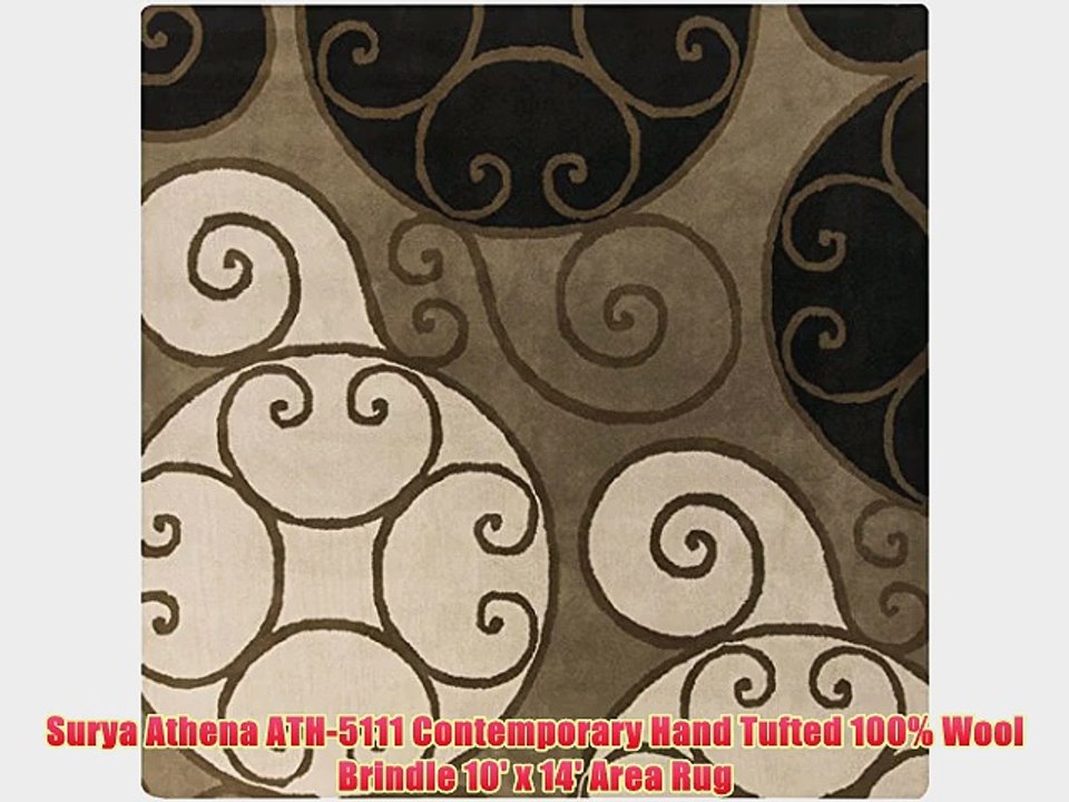 Surya Athena ATH-5111 Contemporary Hand Tufted 100% Wool Brindle 10' x 14' Area Rug