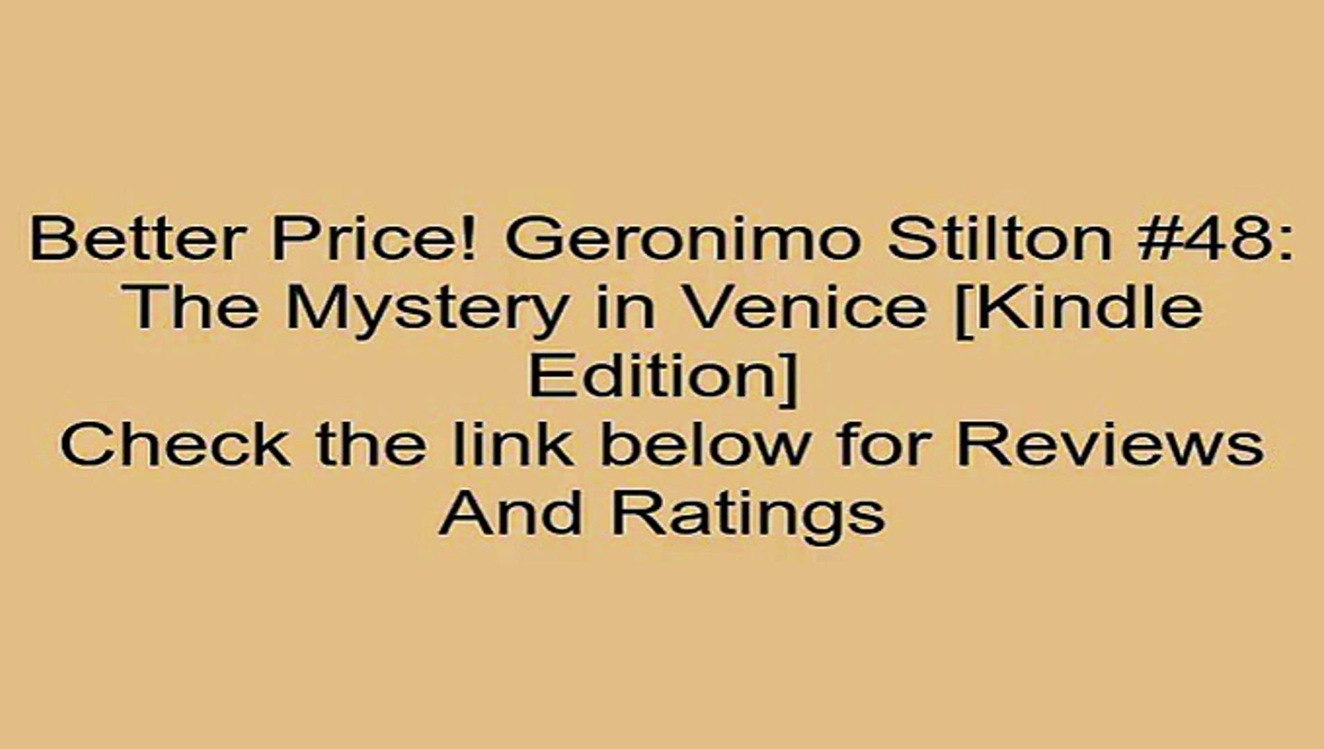 The Mystery in Venice Geronimo Stilton #48