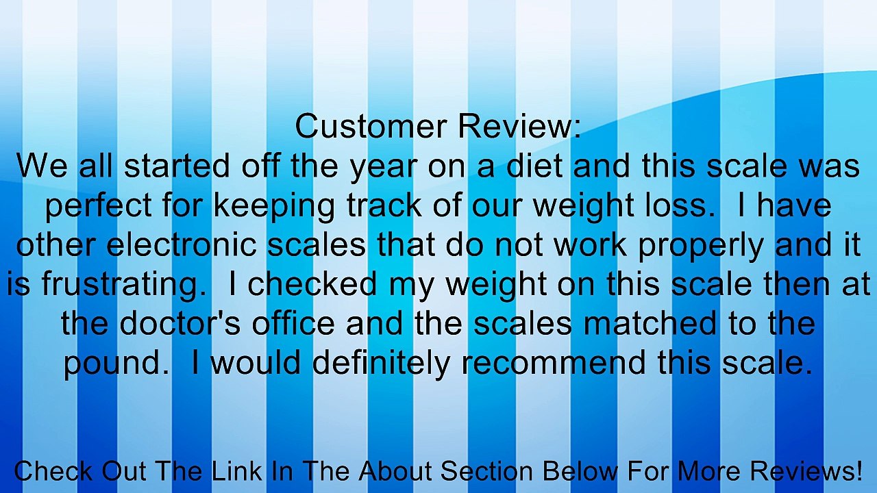 HealthOMeter 142KL (Health O Meter) Professional Home Health Scale Review