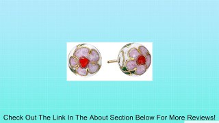 Gold Filled Sterling Silver White Cloisonne 8mm Stud Earrings Review