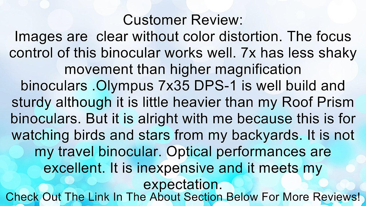 Olympus Trooper 7x35 DPS 1 Binoculars Review