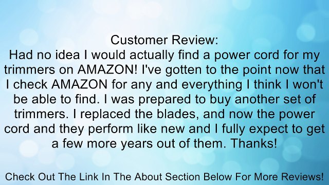 ANDIS 2 Wire Replacement Cord 04624 Review